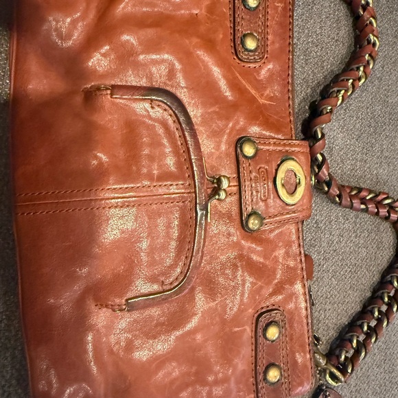 Coach Bridgit Brown Leather Shoulder Bag - Picture 7 of 9